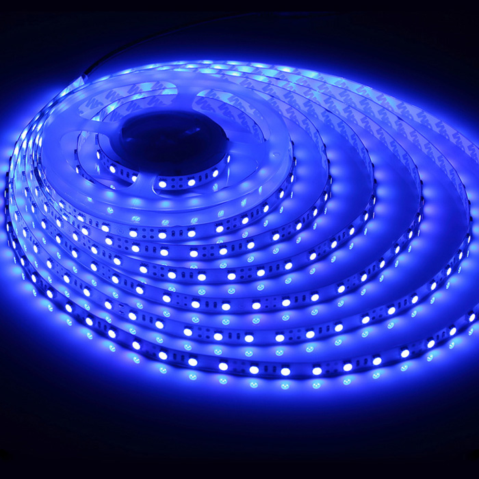 Лента светодиодная- IP20-12V-7.2W/m синий- 5м 72Led/m Лента светодиодная- IP20-12V-7.2W/m синий- 5м 72Led/m